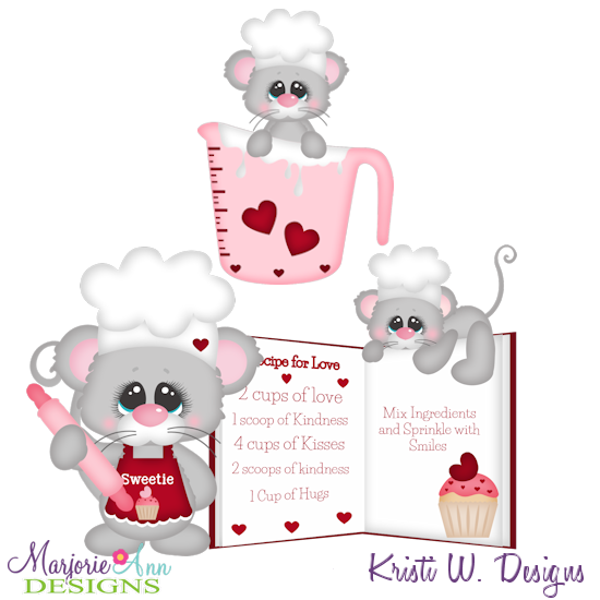 Recipe For Love SVG Cutting Files Includes Clipart - Click Image to Close